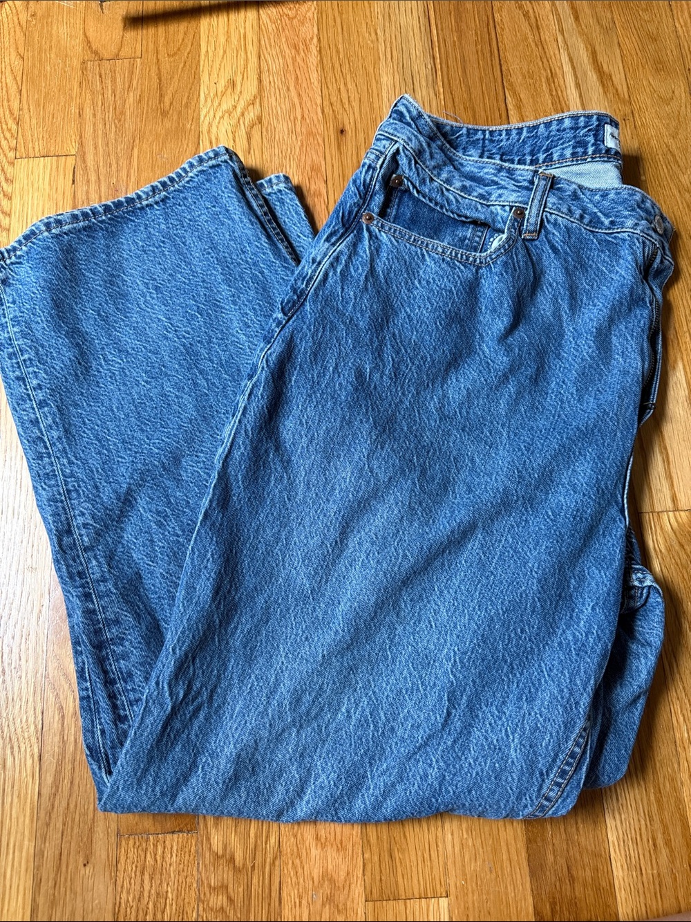 Abercrombie & Fitch Curve line wide leg jeans